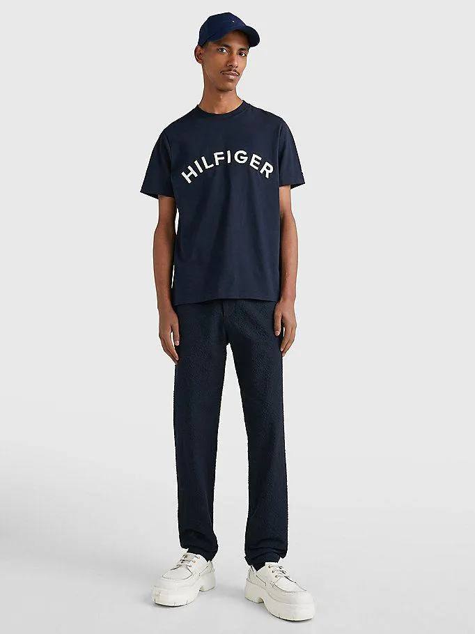 T-shirt met Geborduurd Logo Desert Sky