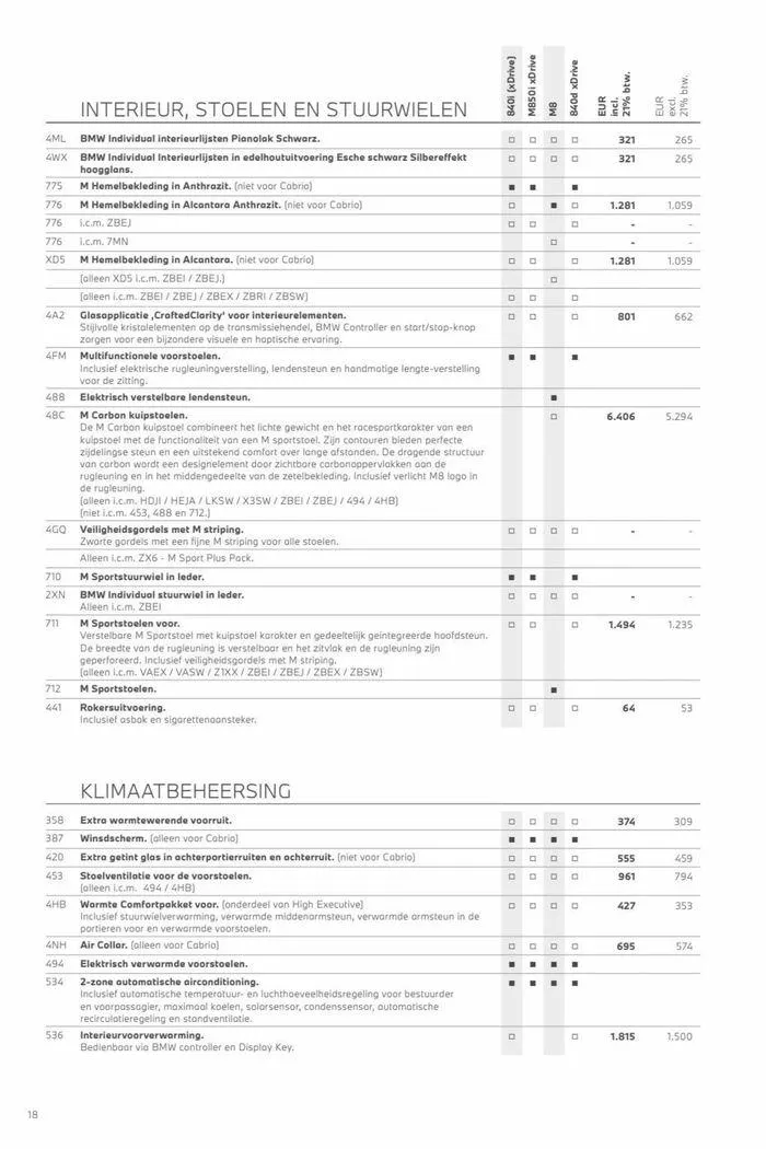 8-serie Coupé & Cabrio van 12 november tot 12 november 2024 - Folder pagina 18