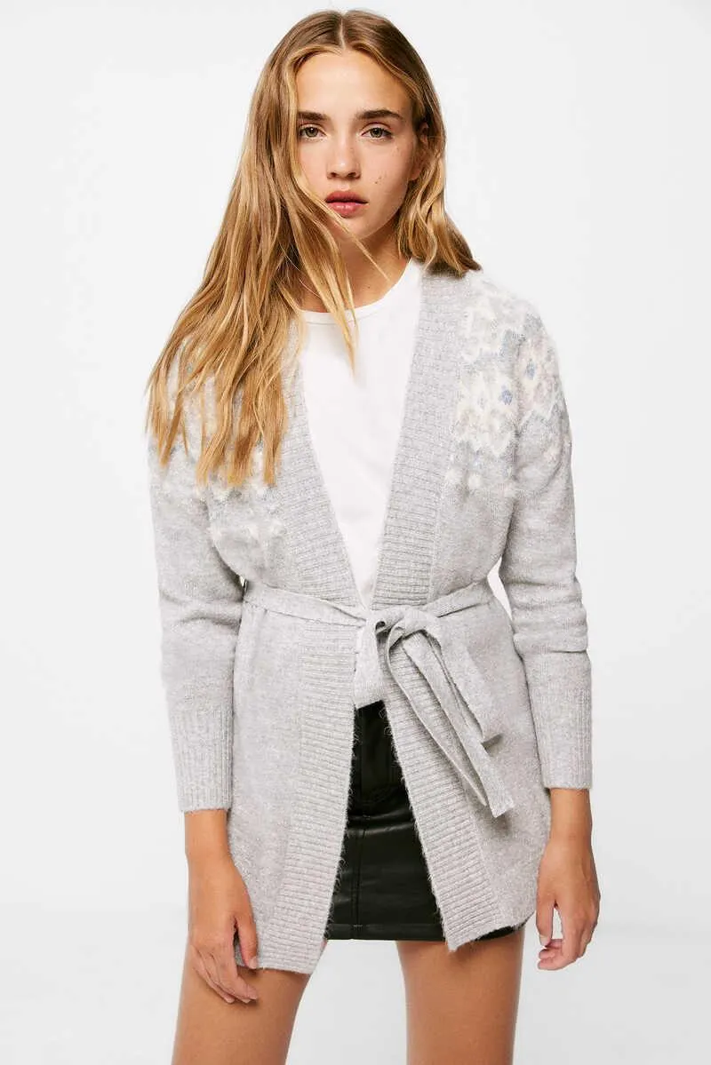 Cardigan Cenefas Jacquard