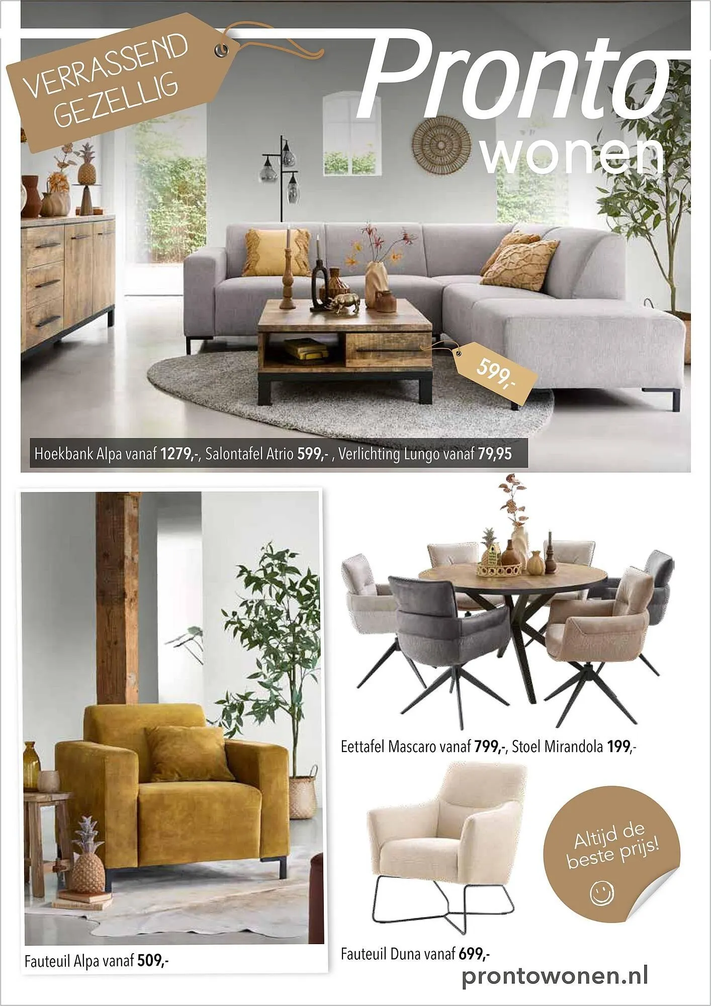 Pronto wonen folder van 10 mei tot 16 mei 2026 - Folder pagina 1