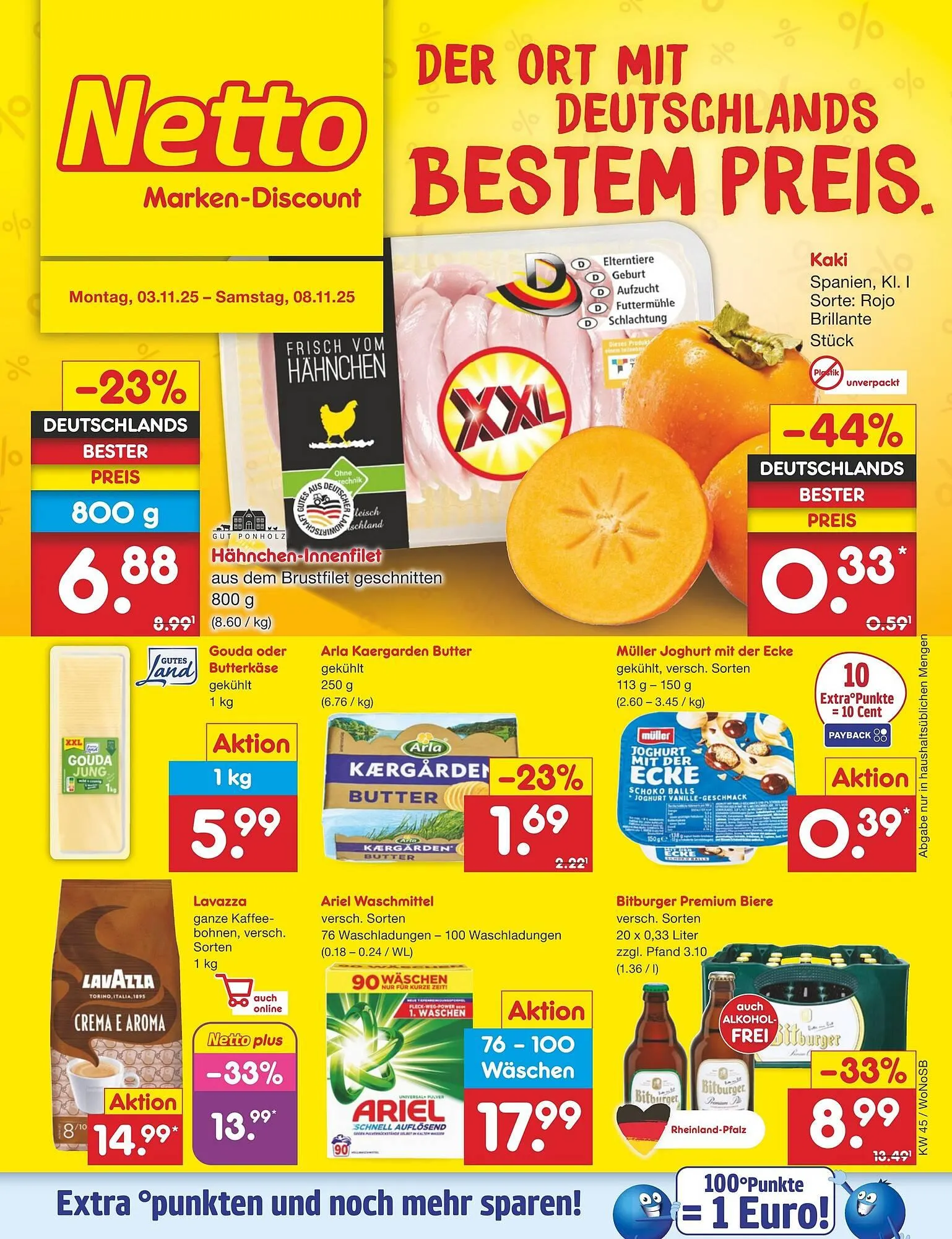 Netto Marken-Discount DE folder van 3 november tot 8 november 2025 - Folder pagina 1