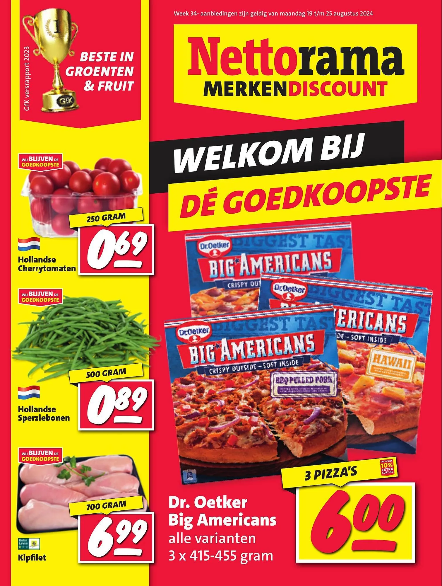 Nettorama folder van 19 augustus tot 25 augustus 2024 - Folder pagina 1