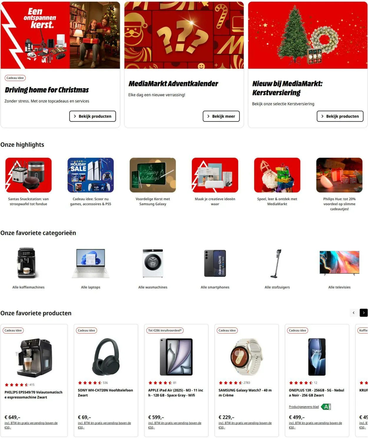 Media Markt Actuele folder van 3 december tot 31 december 2025 - Folder pagina 1