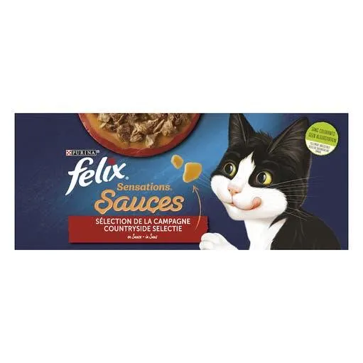 Natvoer voor katten Sensations in vleessaus 12 stuks 85 g