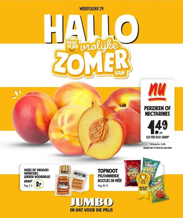 Jumbo folder zomer van 12 juli tot 26 juli 2024 - Folder pagina 1