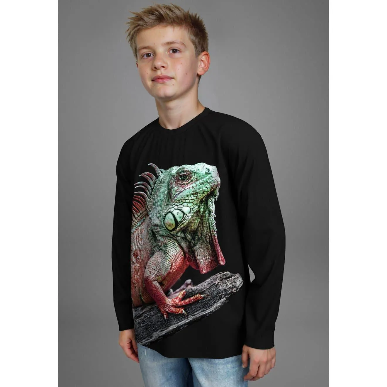 KIDSWORLD Shirt met lange mouwen GECKO, Fotoprint