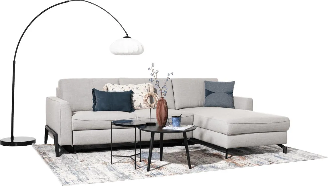 2,5 zits arm links - longchair rechts