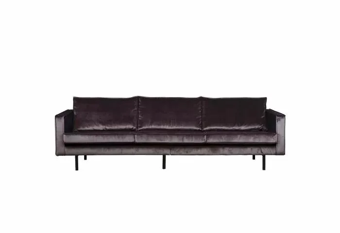 Bank Rodeo 3-zits Velvet Donkergrijs