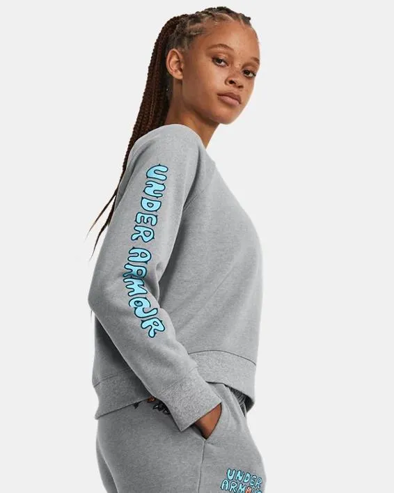 Damestop UA Heavyweight Terry met ronde hals