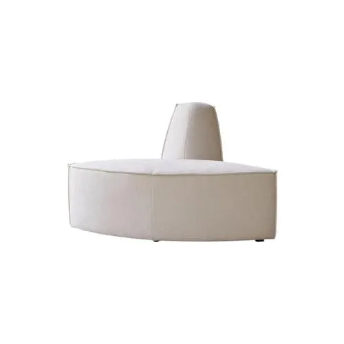 Tikamoon Modulaire loungefauteuil met brede hoek van beige stof - Beige