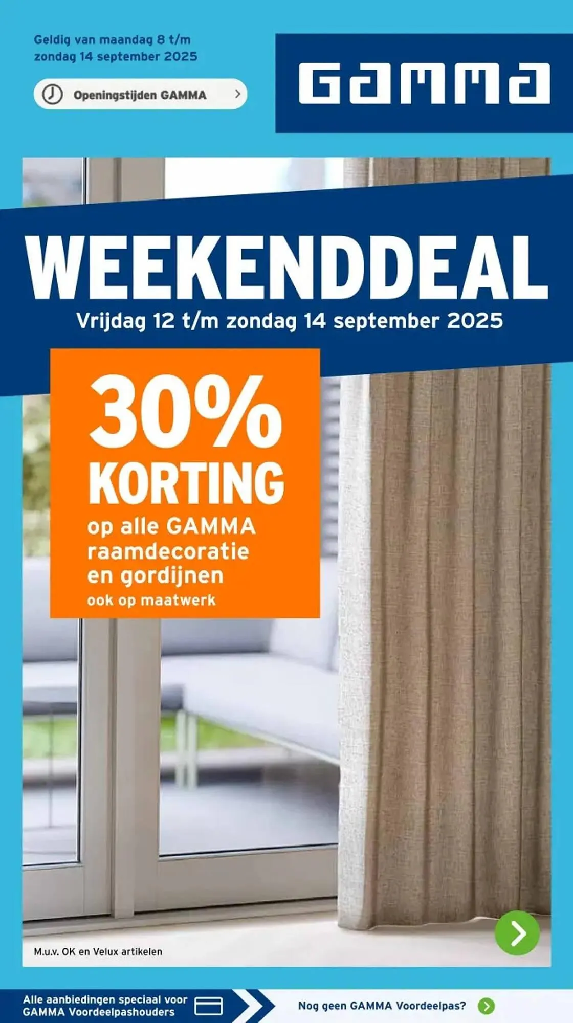 GAMMA folder van 12 september tot 14 september 2025 - Folder pagina 1