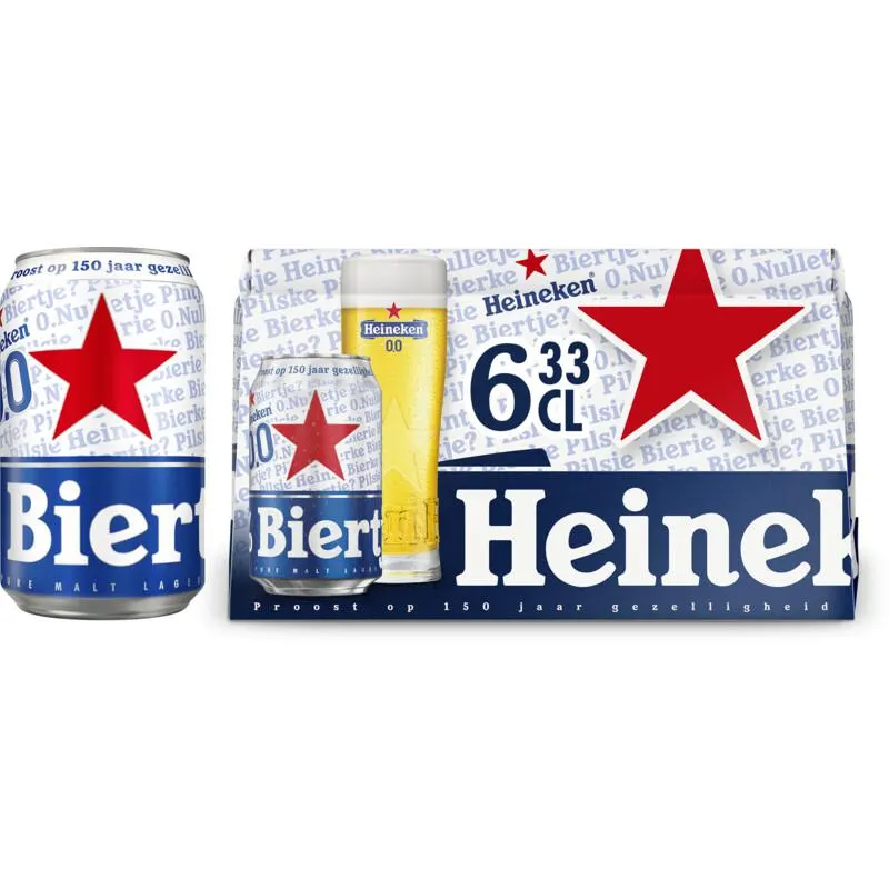 Heineken Premium pilsener 0.0 6-pack