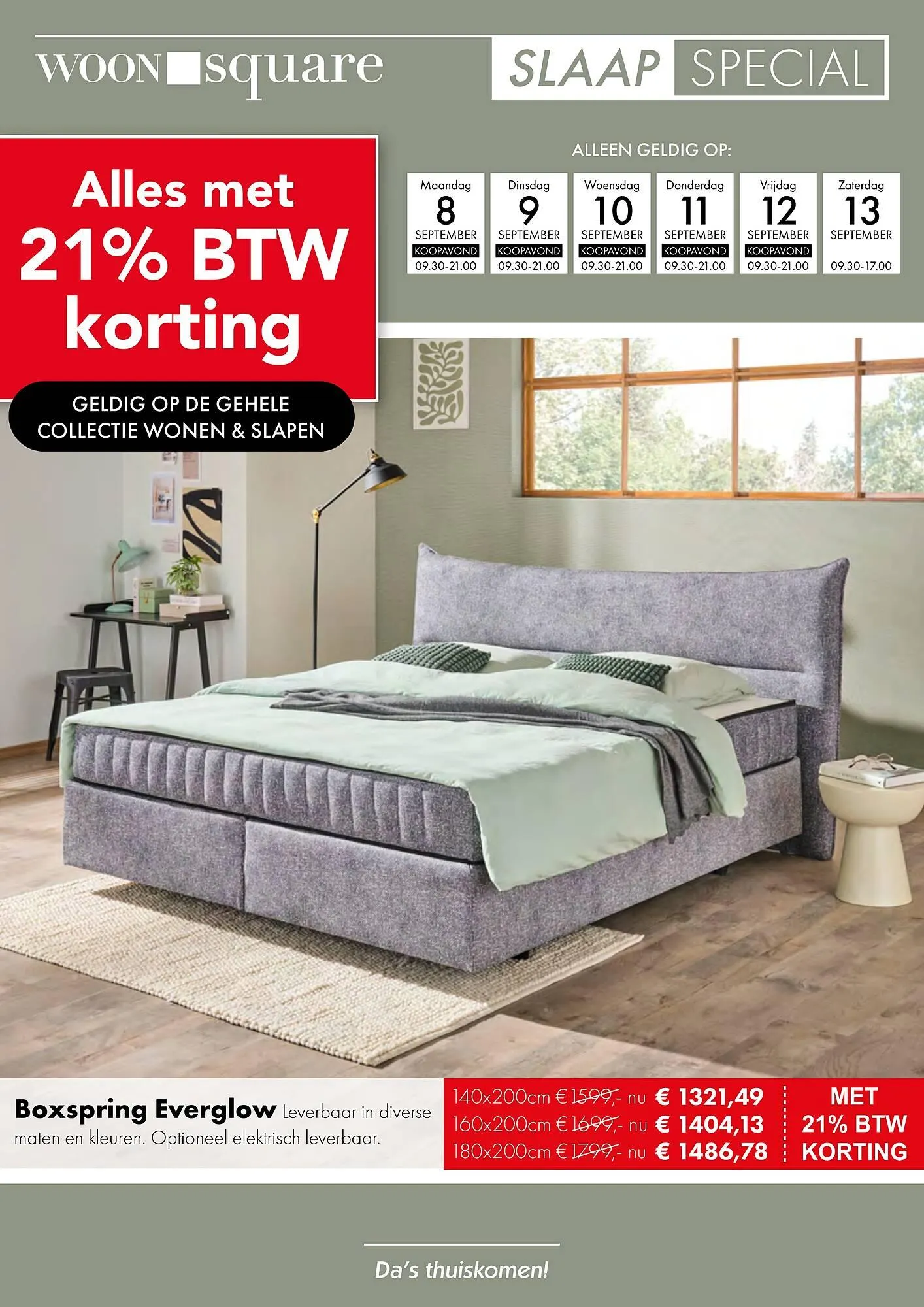 Woonsquare folder van 8 september tot 13 september 2025 - Folder pagina 1