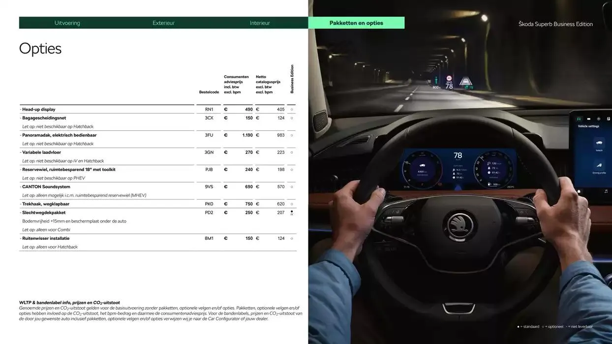 Škoda Superb (Combi) Prijslijst per 4 juli 2024 van 22 oktober tot 22 oktober 2025 - Folder pagina 15