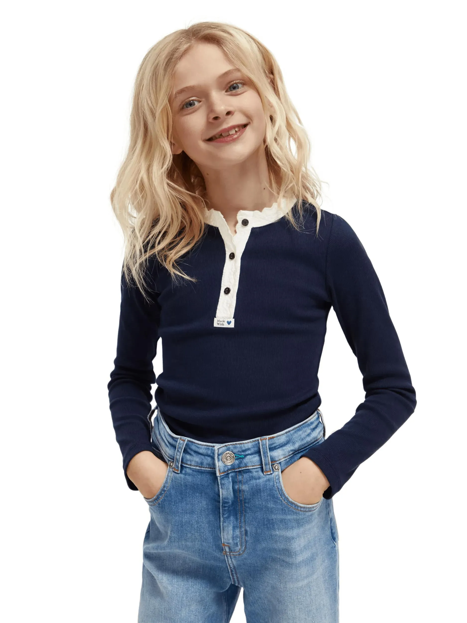 Slim fit long-sleeved T-shirt