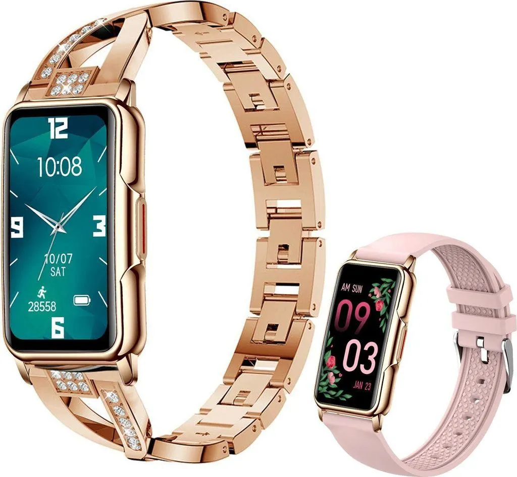 Smartwatch, Smartwatch Damen Herren, 1.47" HD Fitness Tracker Uhren für Android IOS, IP67 Wasserdicht Pulsmesser Schrittzähler Aktivitätstracker