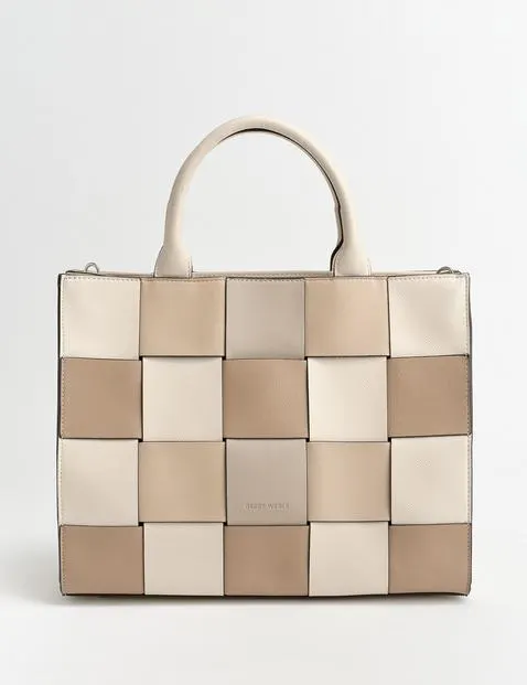 Handtas met ingebrande schouderriem