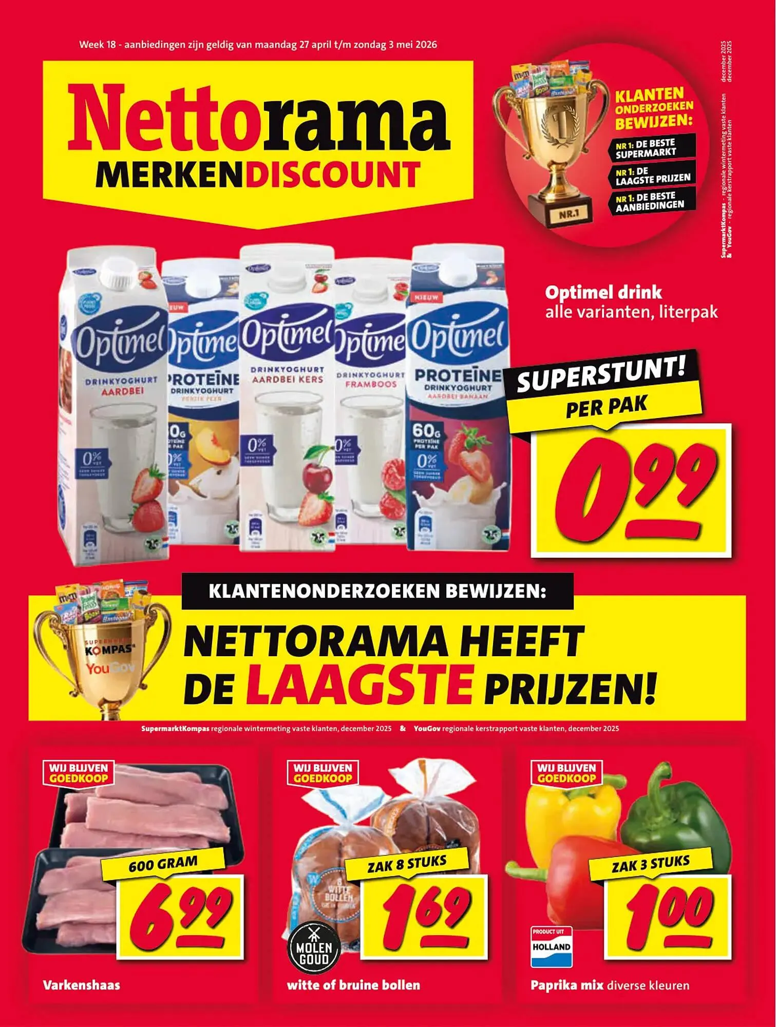 Nettorama folder van 27 april tot 3 mei 2026 - Folder pagina 1