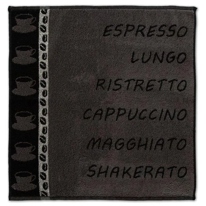DDDDD Keukendoek Ristretto 50x55cm - anthracite - set van 6
