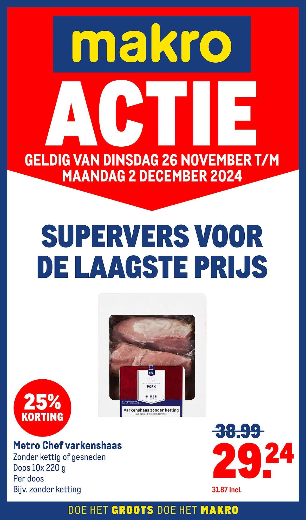 Makro folder van 26 november tot 2 december 2024 - Folder pagina 1