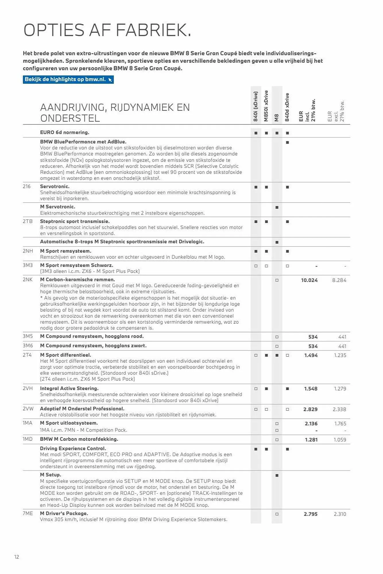 BMW folder - 8 Serie van 31 oktober tot 31 oktober 2023 - Folder pagina 12