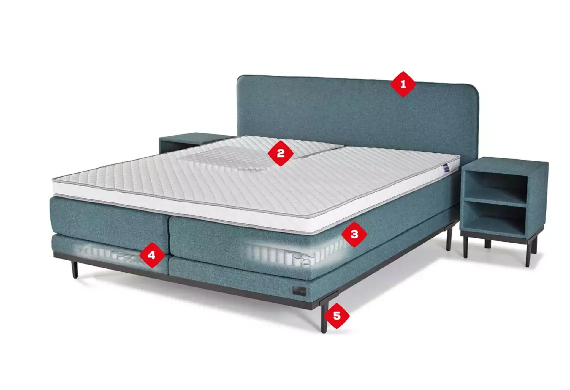 Boxspring Lifestyle by vtwonen Pepper - Snel leverbaar