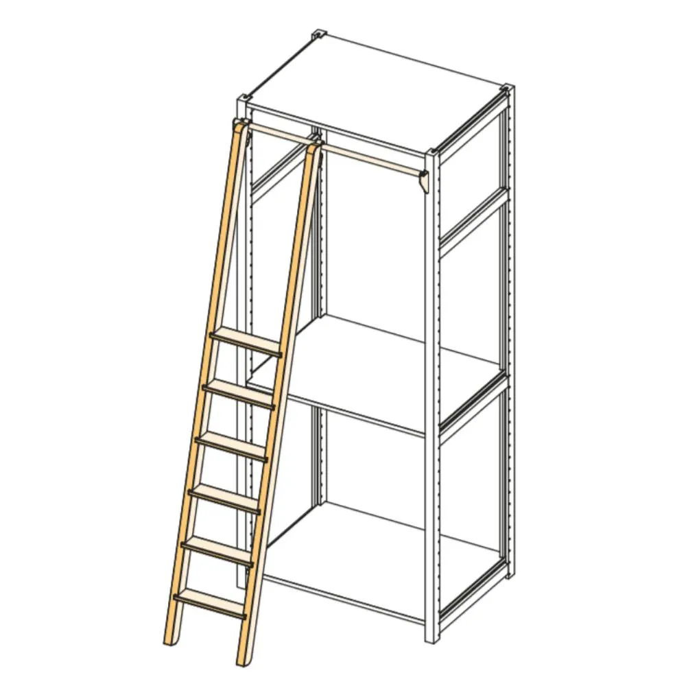 Lundia boekenkast trap