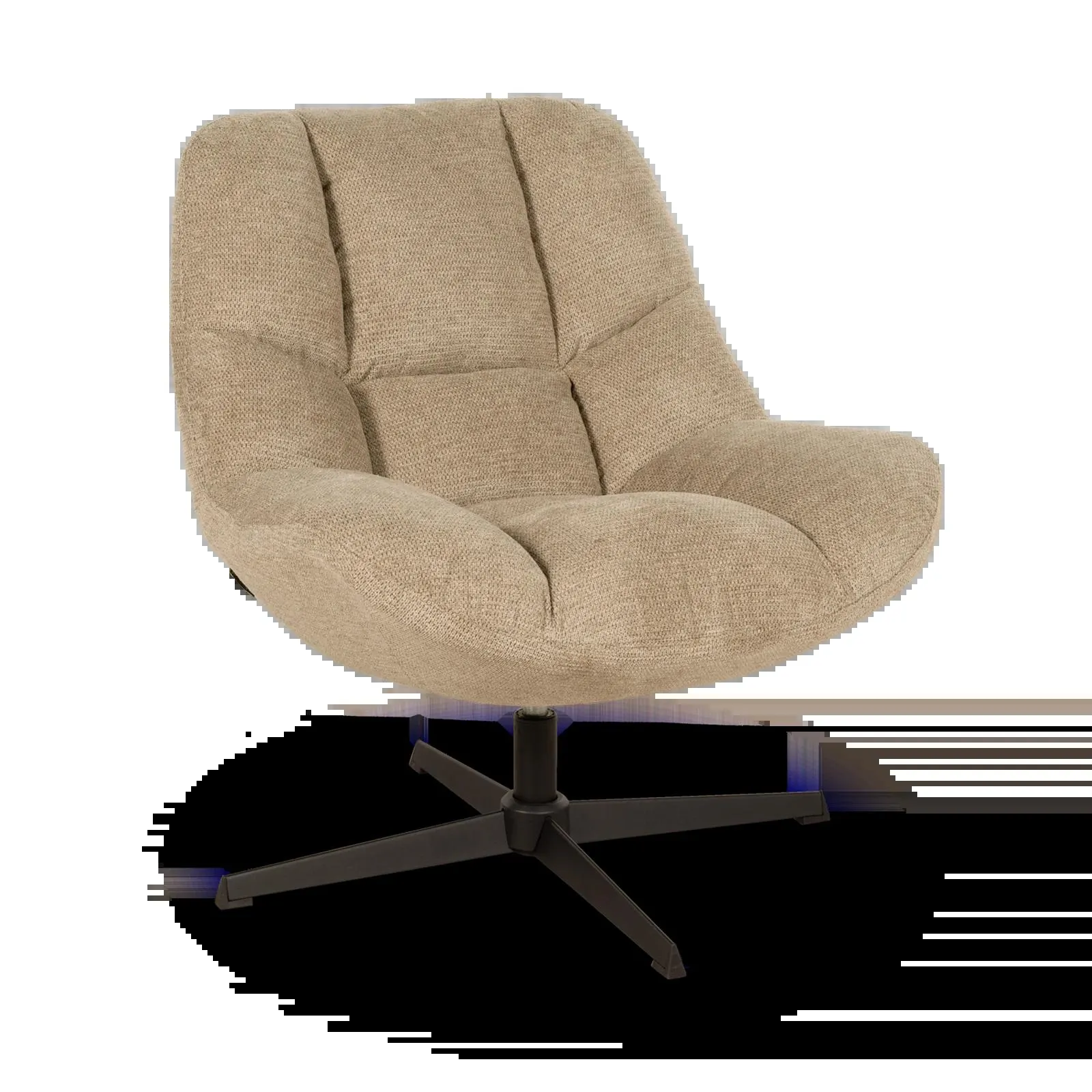 Draaifauteuil James (zwart) - Aragon Desert