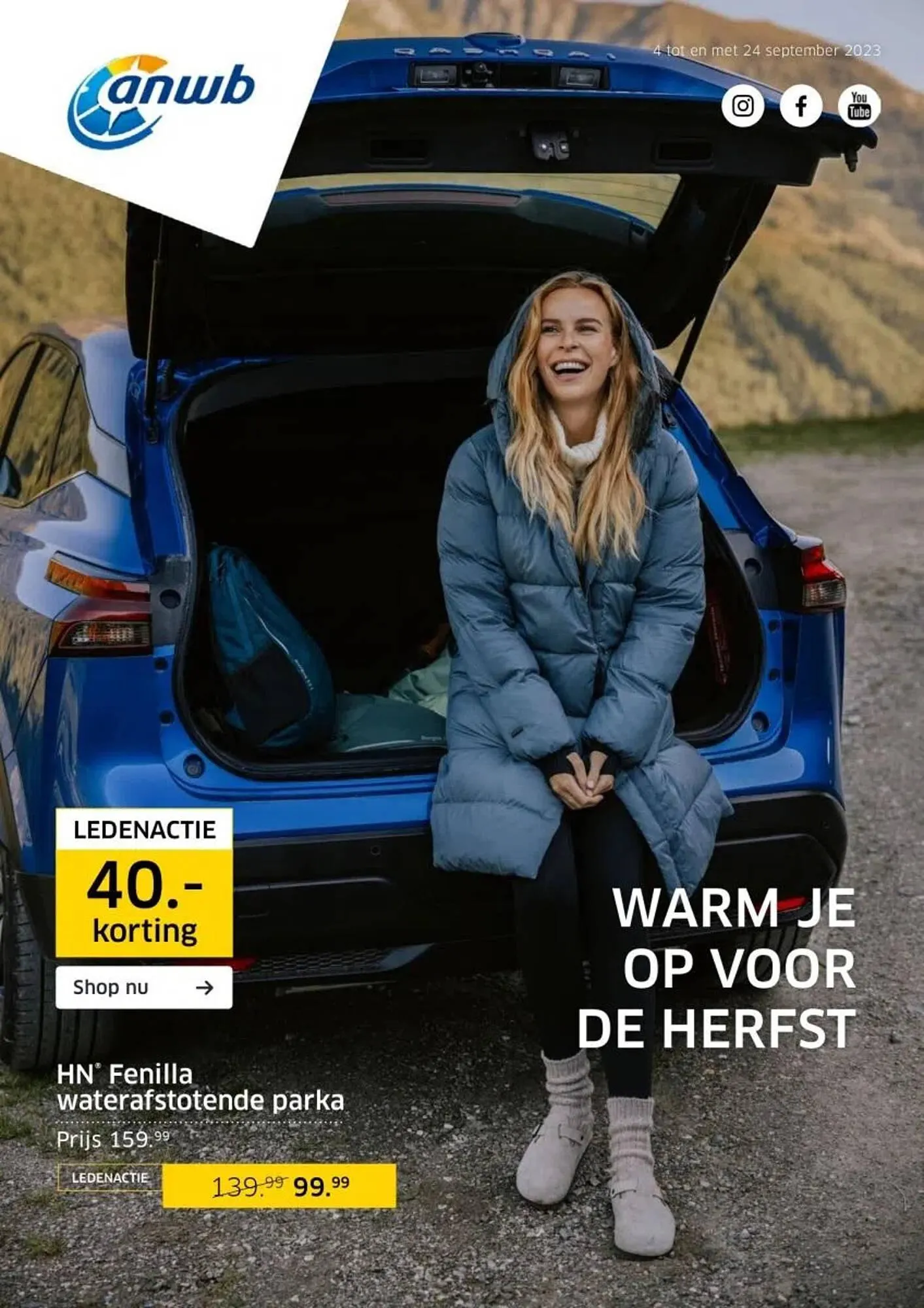 ANWB folder van 4 september tot 24 september 2023 - Folder pagina 1