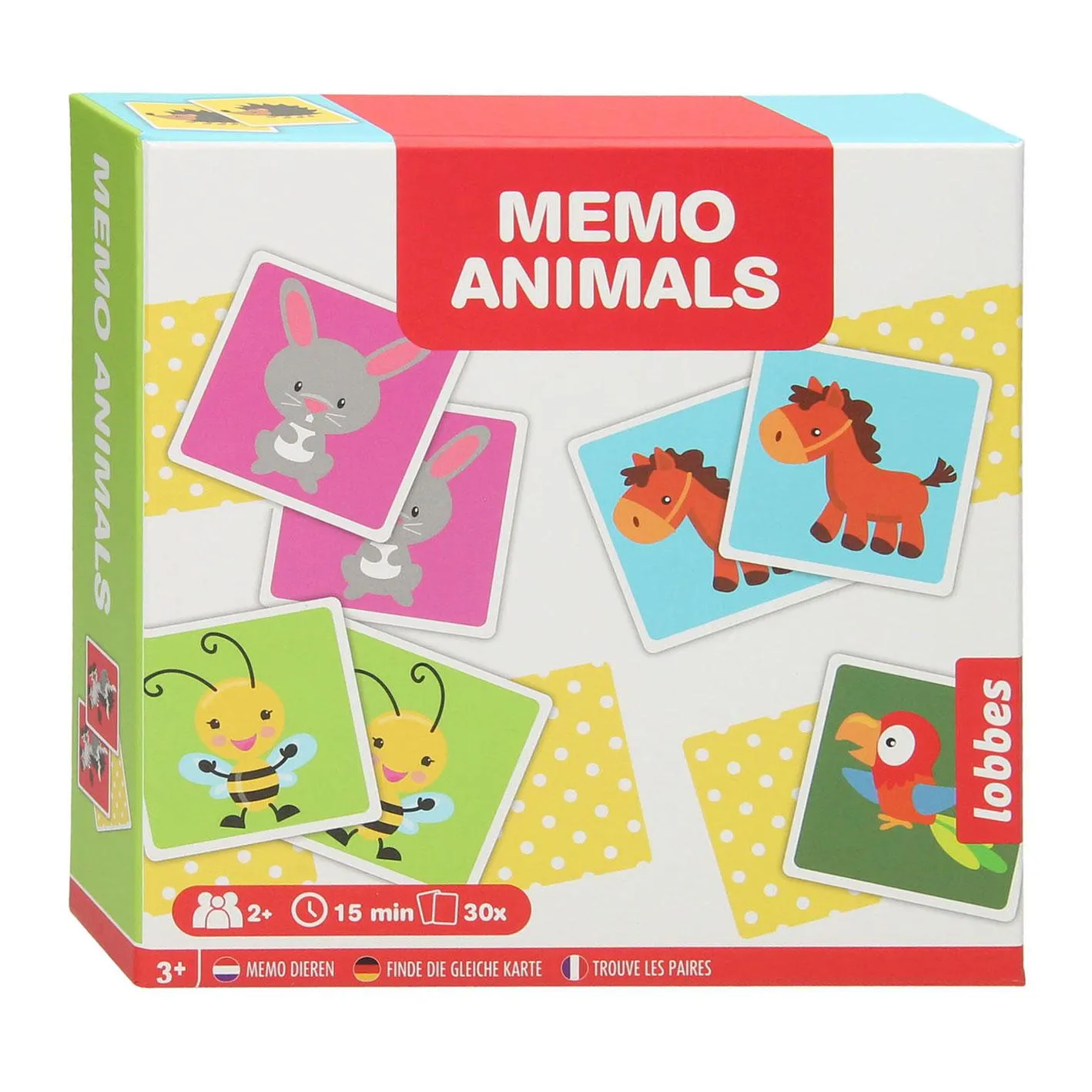 Lobbes Memo Dieren Jumbo, 30dlg.