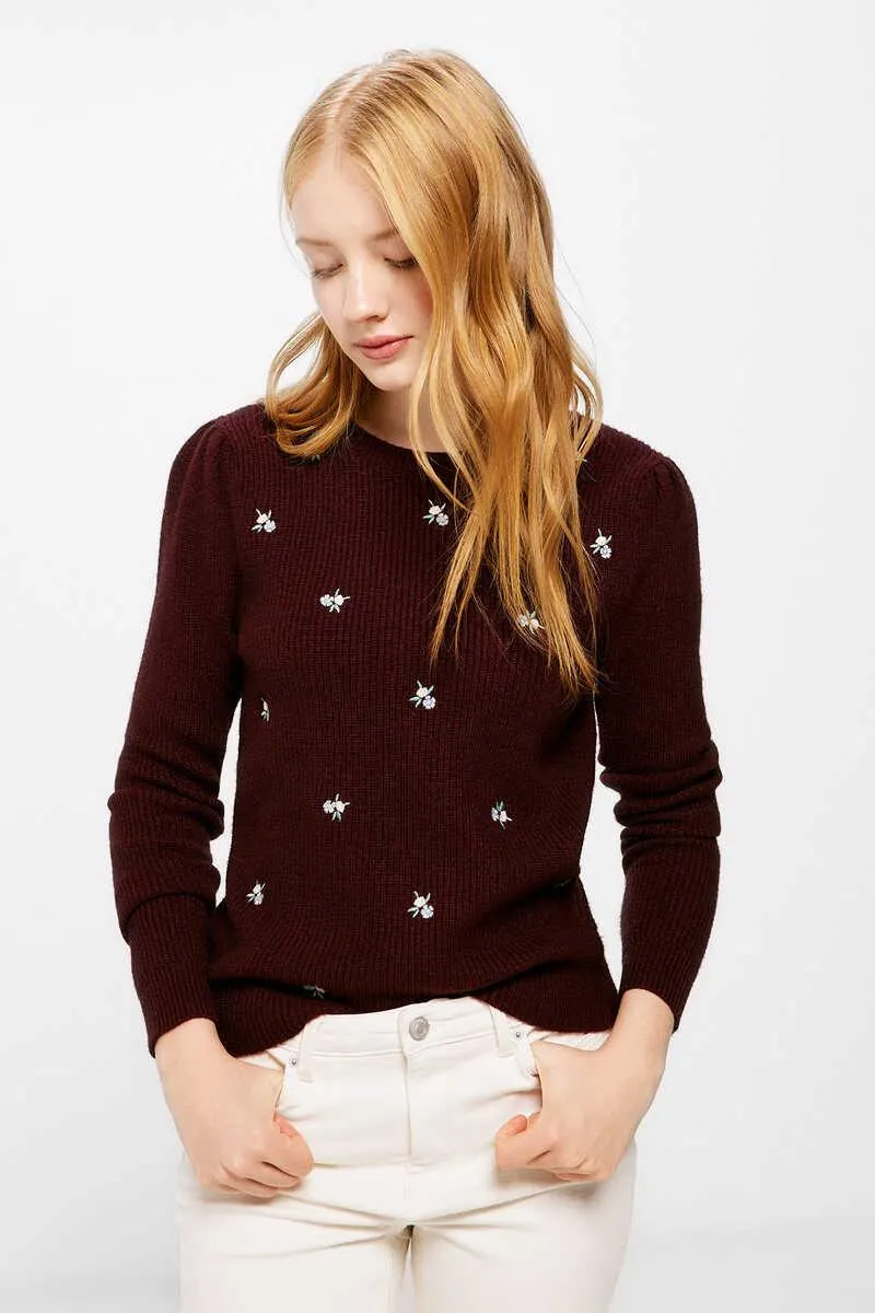 Jersey Flores Bordadas