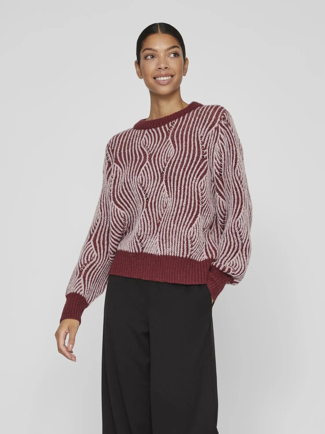 VINANNA Pullover - Beet Red