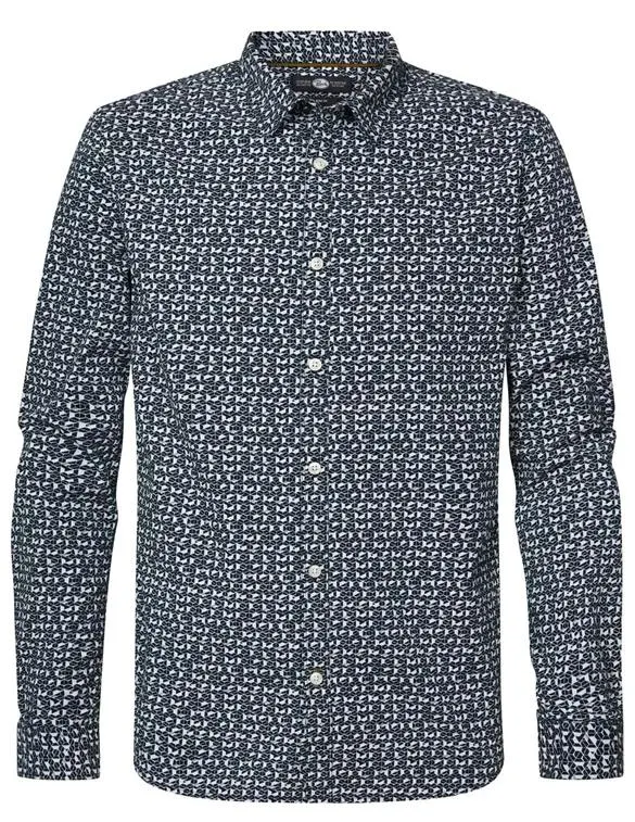 Petrol Overhemd M-3030-SIL406