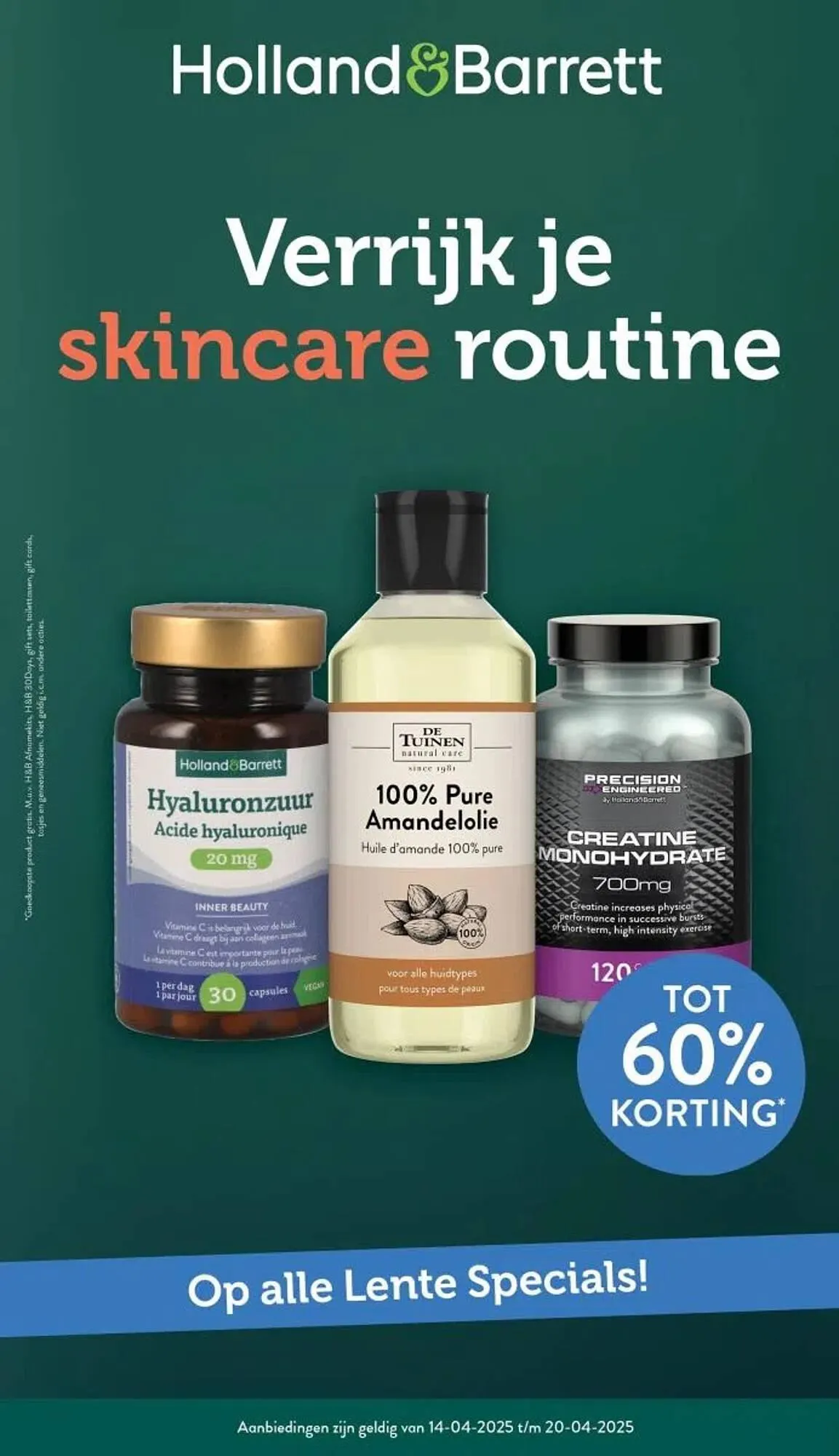 Holland & Barrett folder van 14 april tot 20 april 2025 - Folder pagina 1