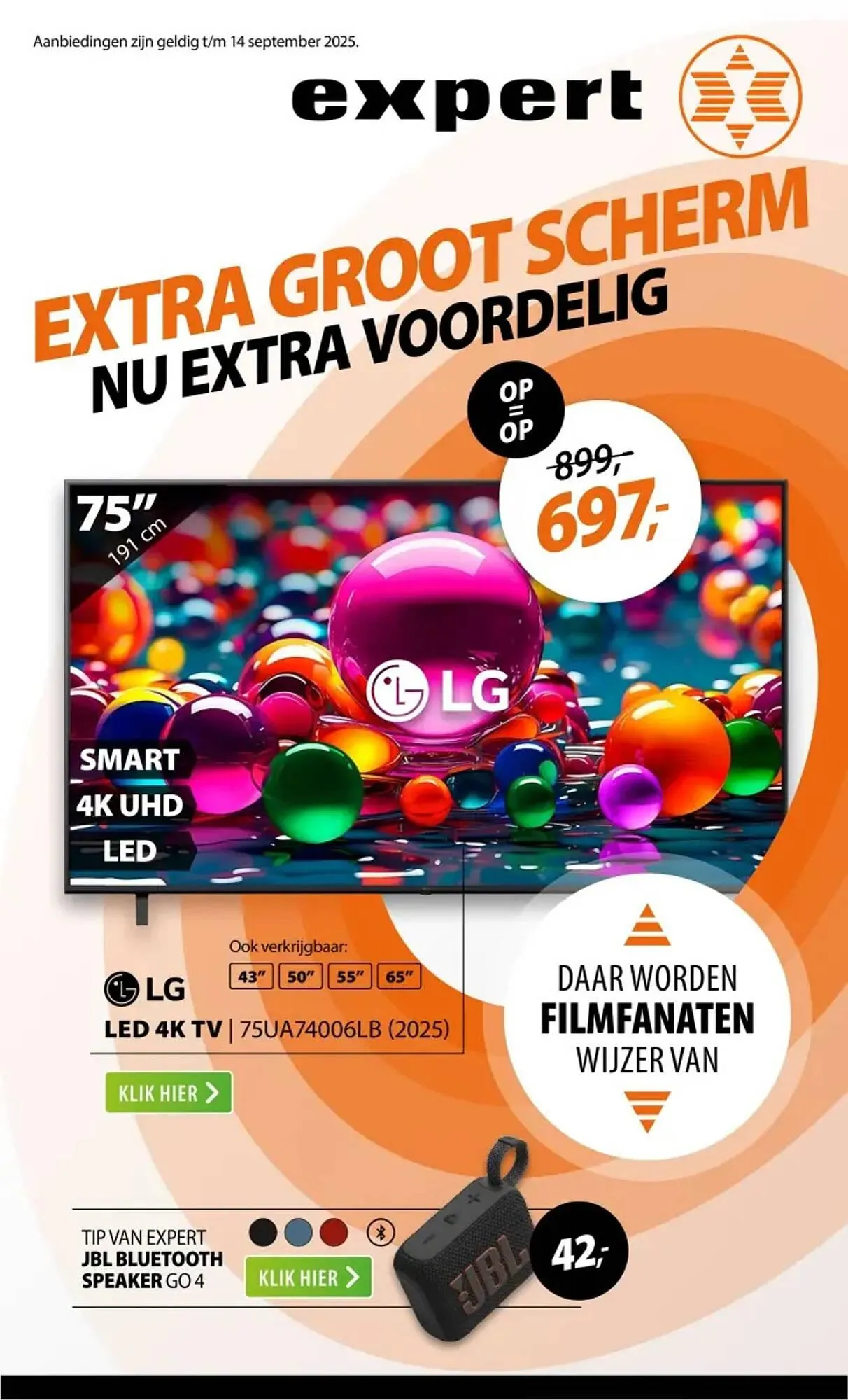 Expert folder van 7 september tot 14 september 2025 - Folder pagina 1