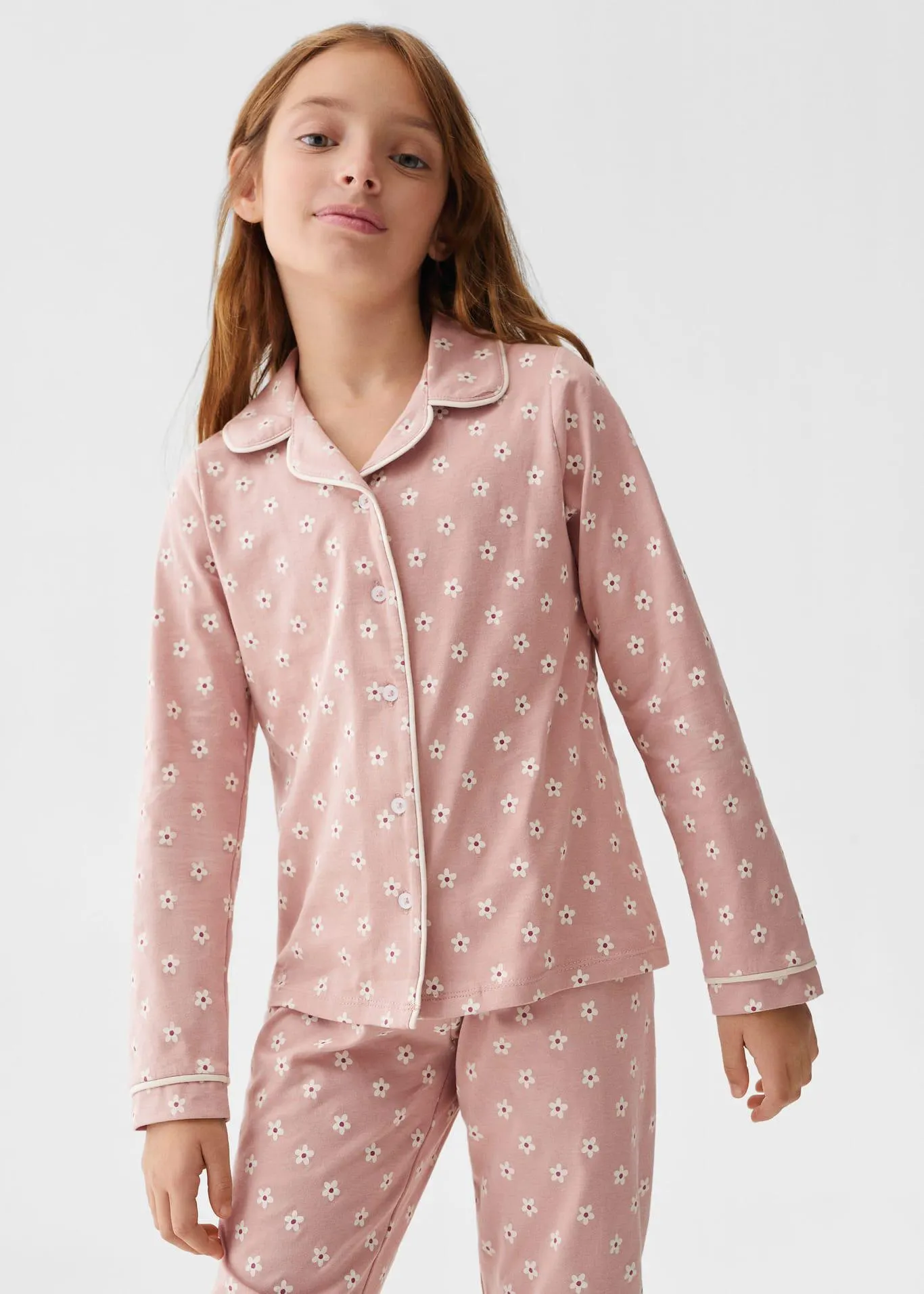 Lange pyjama met print