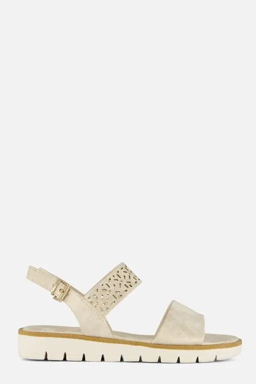 Sandalen beige Synthetisch