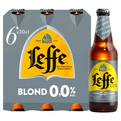 Blond Belgisch abdijbier 0.0% flessen 6 x 30 cl