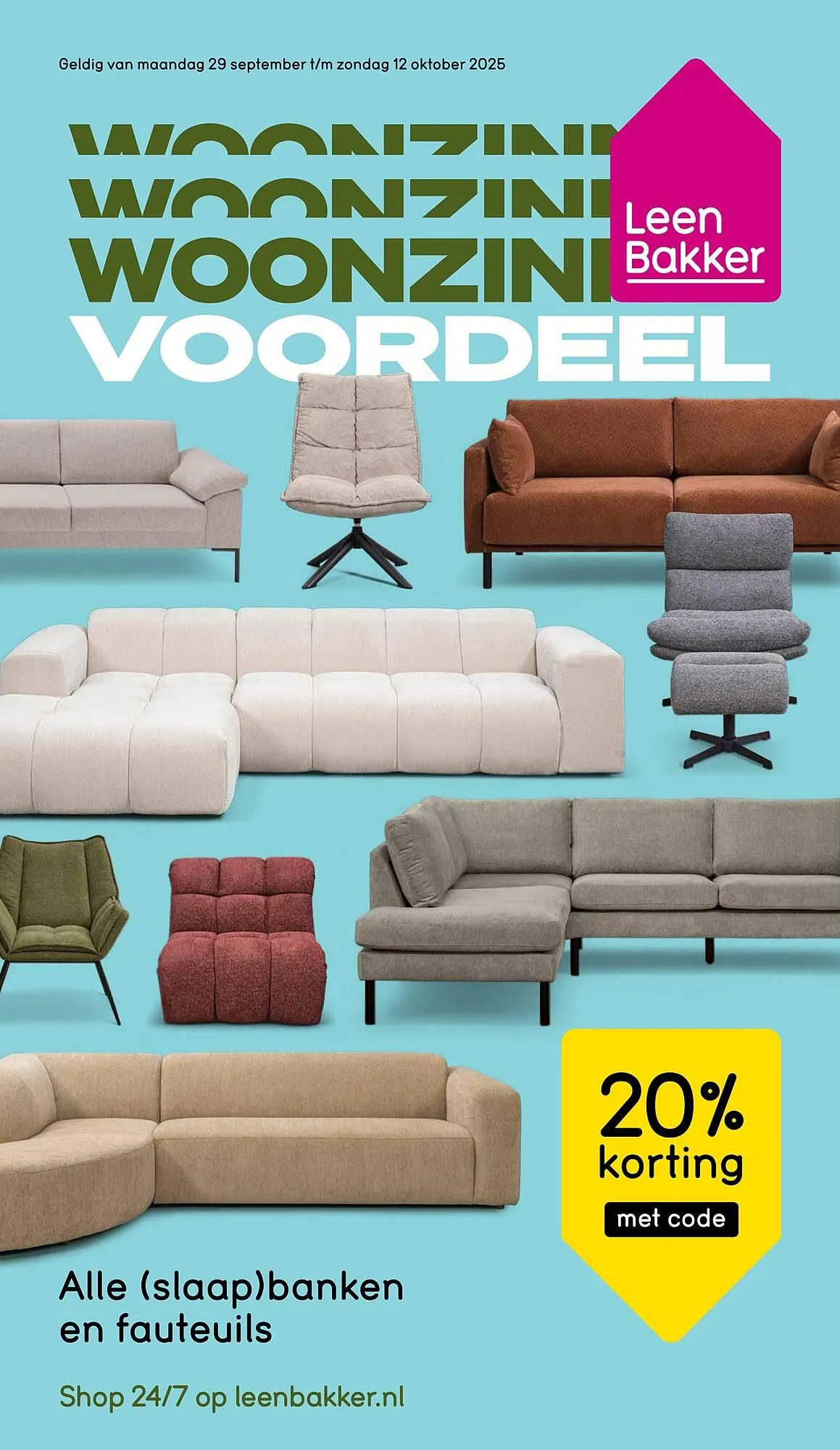 Leen Bakker folder van 29 september tot 12 oktober 2025 - Folder pagina 1