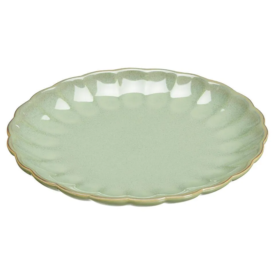 Ontbijtbord Bloem Groen