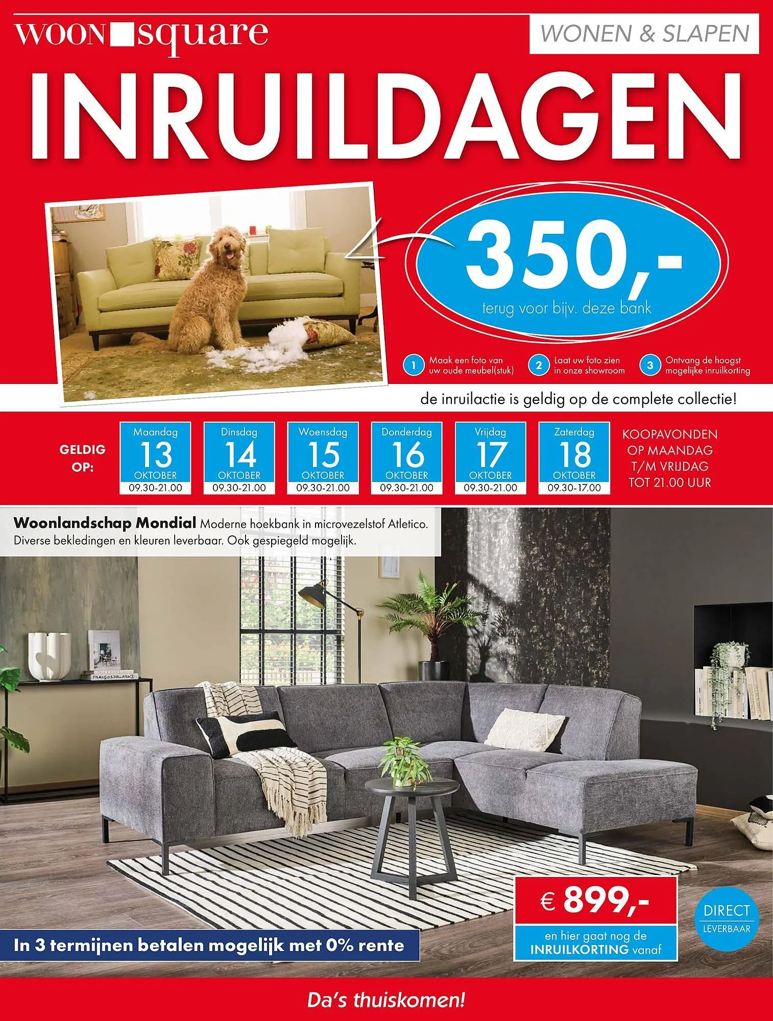 Woonsquare folder van 13 oktober tot 18 oktober 2025 - Folder pagina 1