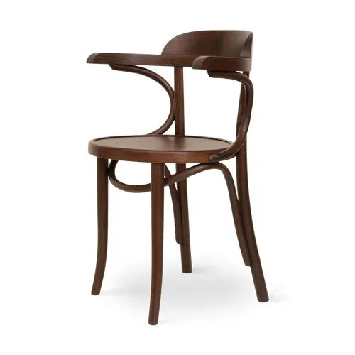 Fameg Thijs Houten Eetkamerstoel Walnoot - Met Armleuning