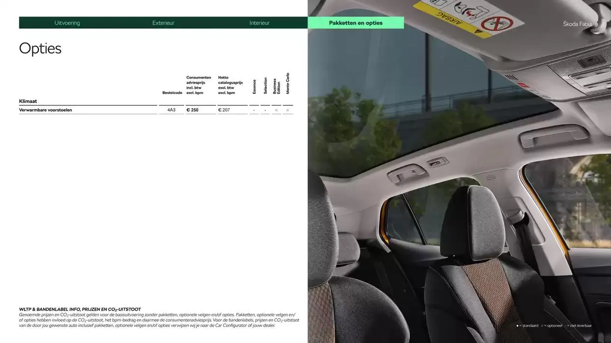 Škoda Fabia prijslijst per 25 november 2024 van 6 december tot 6 december 2025 - Folder pagina 15