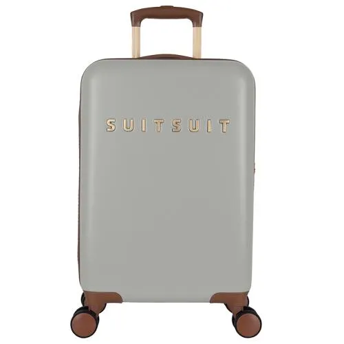 Harde Handbagage Koffer / Trolley / Reiskoffer 55x36x20 cm Fab Seventies Grijs