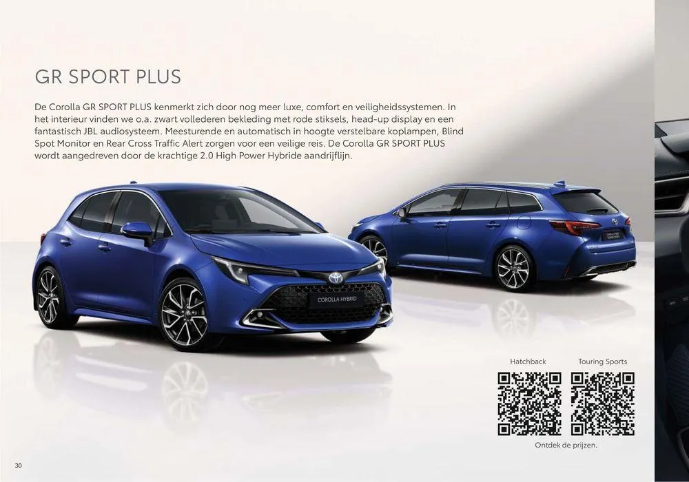 Corolla Hatchback van 20 november tot 20 november 2024 - Folder pagina 30