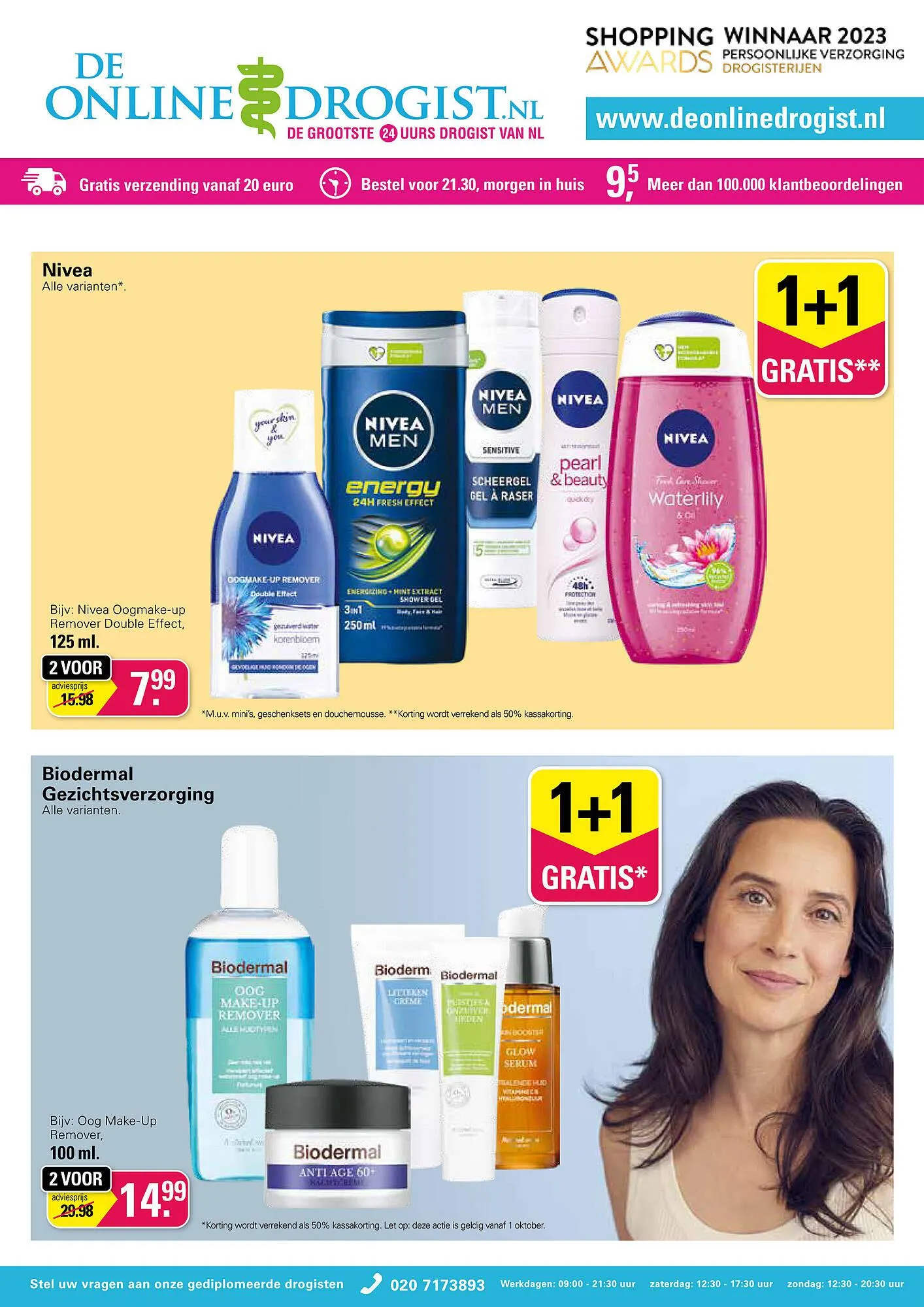 De Online Drogist folder van 27 september tot 14 oktober 2023 - Folder pagina 1