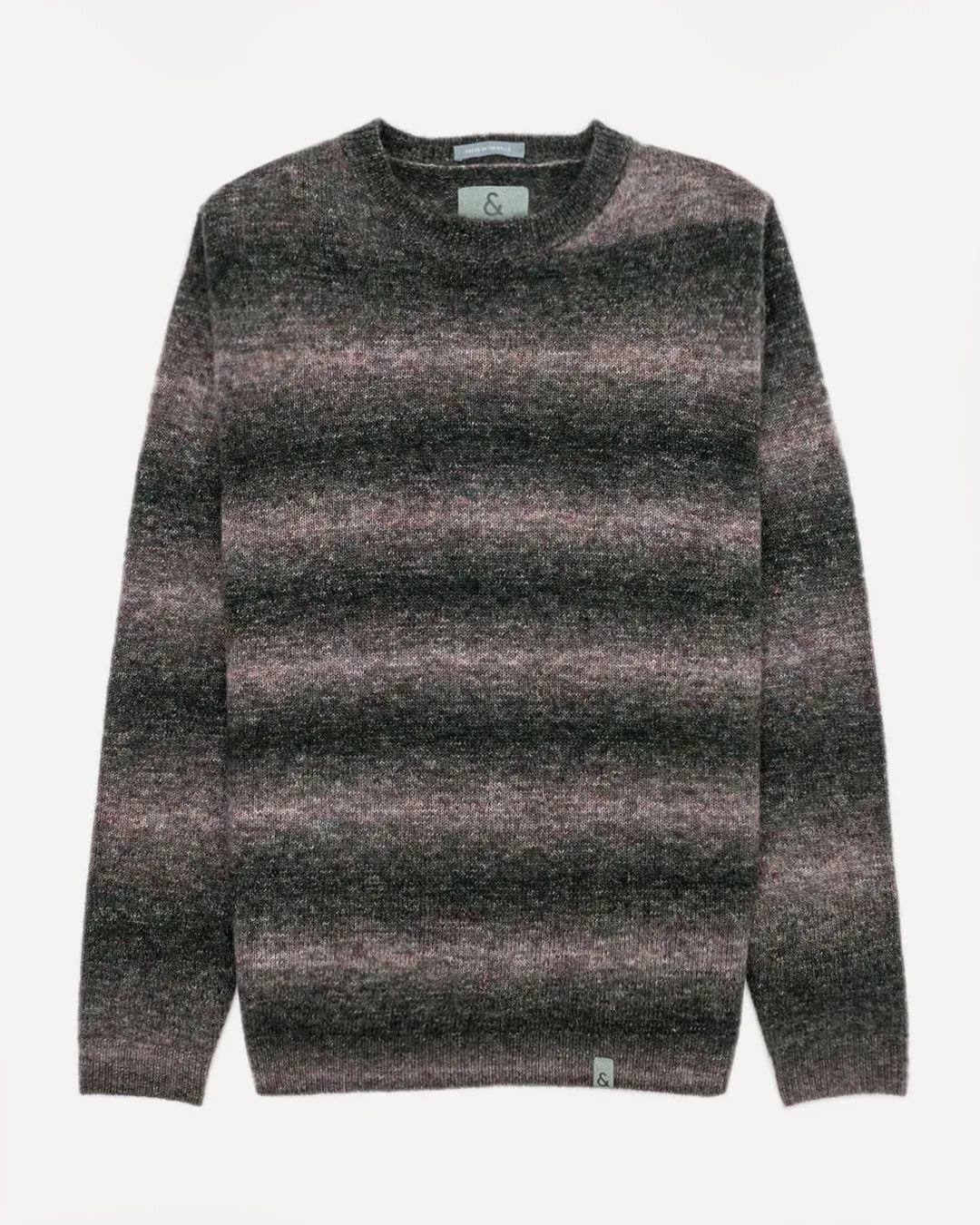 Gestreepte Trui met Ronde Hals Groen