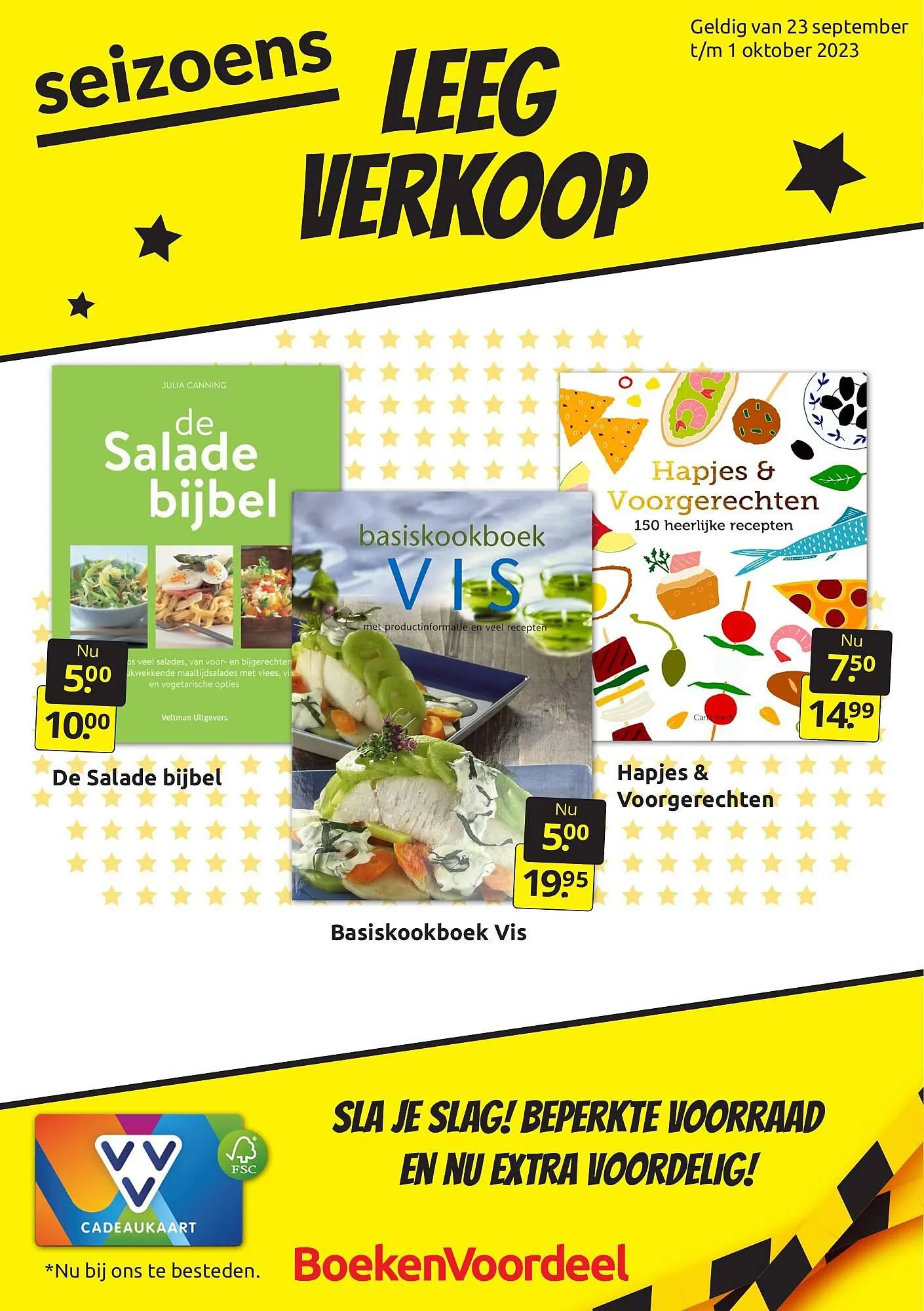 Boekenvoordeel folder van 23 september tot 1 oktober 2023 - Folder pagina 1