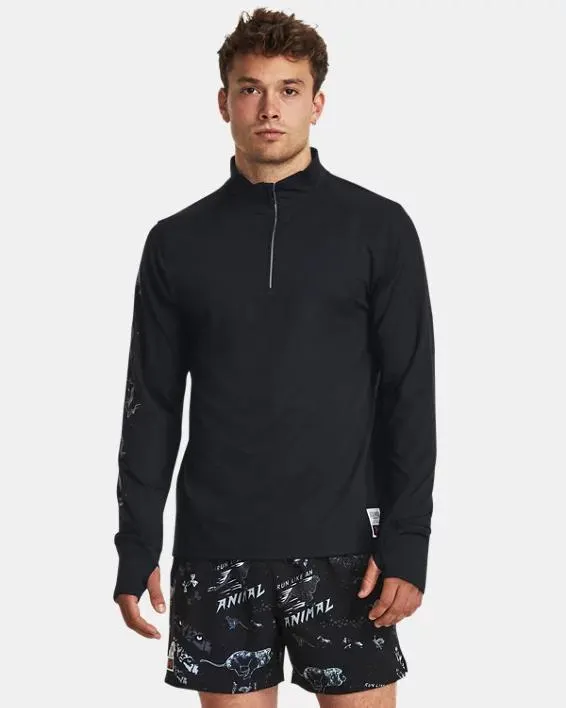 Herenshorts UA Run like an Animal met korte rits