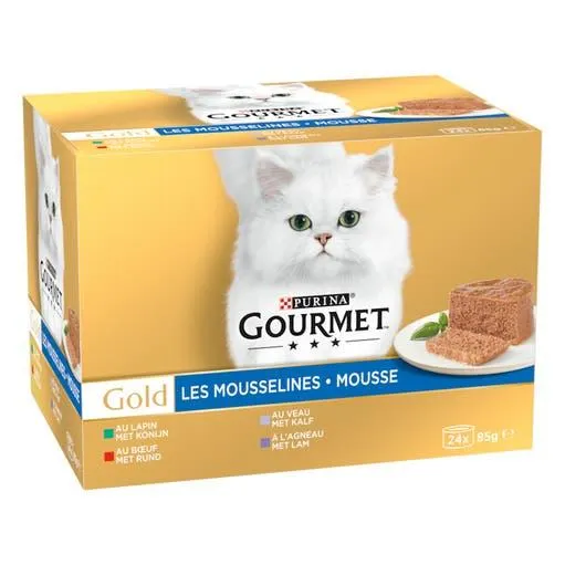 Natvoer voor katten Gold Les Mousselines 2.04 kg